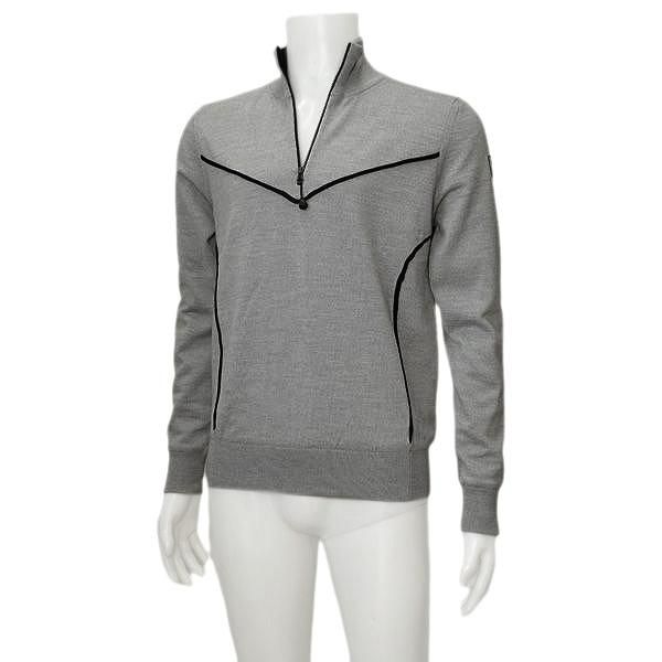 シェルボ CHERVO メンズ 秋冬 防風 防寒 ウール ハーフジップセーター 031-11111