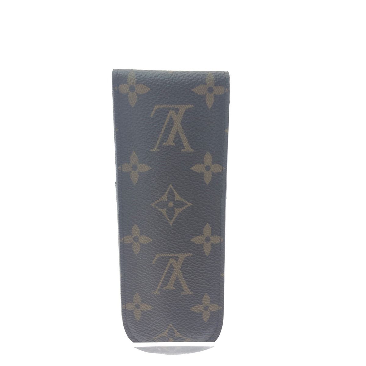 LOUIS VUITTON ルイヴィトン ペンケース エテュイ スティロ M62990 ブラウン モノグラムキャンバス レザー ユニセックス 美品【本物保証】 中古 ルイヴィトン モノグラム エテュイ スティロ ペンケース M62990