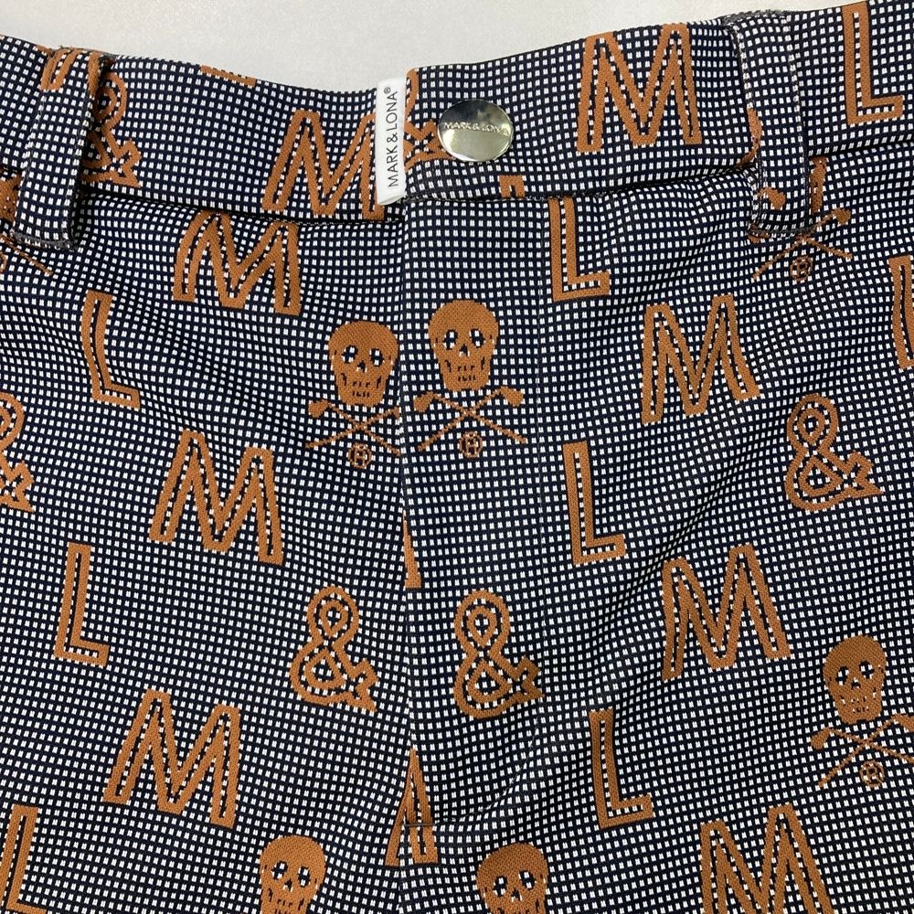 サイズ：48 MARK&LONA マークアンドロナ ハーフパンツ ロゴ総柄