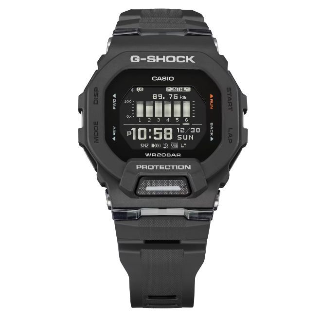 2年保証 GBD 200 1 CASIO G SHOCK SQUAD スマートフォンリンク カシオ Gショック スマホリンク デジタル ブラック モバイルリンク ワークアウト トレーニング