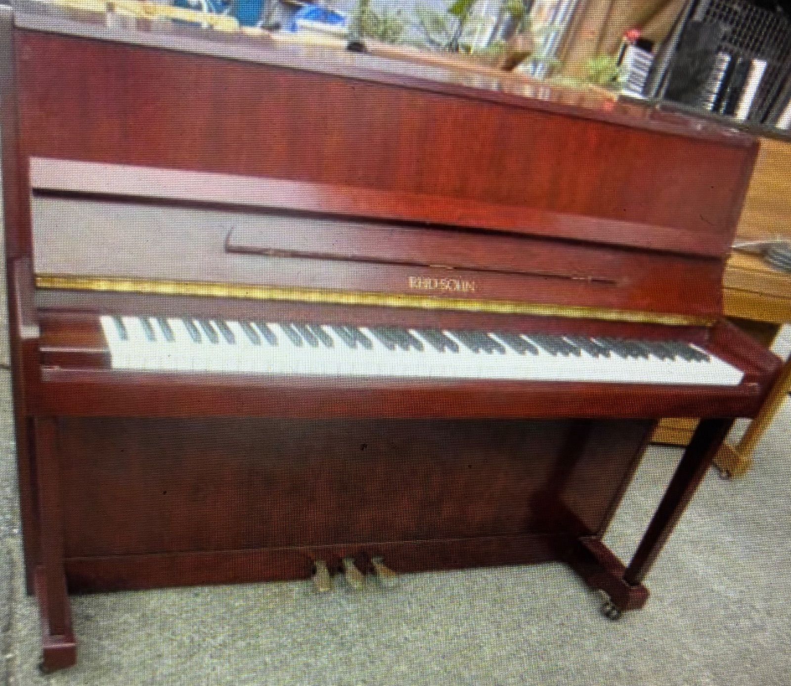 小型 マホガニー レイドソンピアノ 使用頻度少ない 外装 運賃無料 保証付き