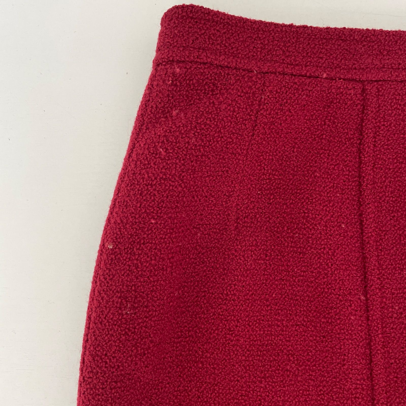 CHANEL シャネル セットアップ ジャケット スカート サイズ40 レッド