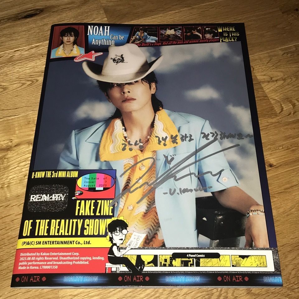 ユノ 直筆サイン「REALITY SHOW」Fake Zine ver.メント入 ユノ 直筆サイン「REALITY SHOW」Fake Zine ver.メント入 - メルカリ