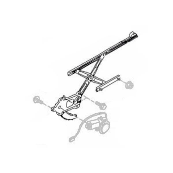 廃盤】シルビア ヴァリエッタ 三角窓レギュレーター左右 三角窓