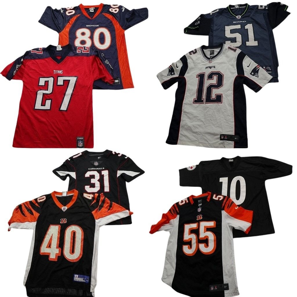 古着卸 NFL ゲームシャツ ユニフォーム 7枚セット (メンズ L ) プロ