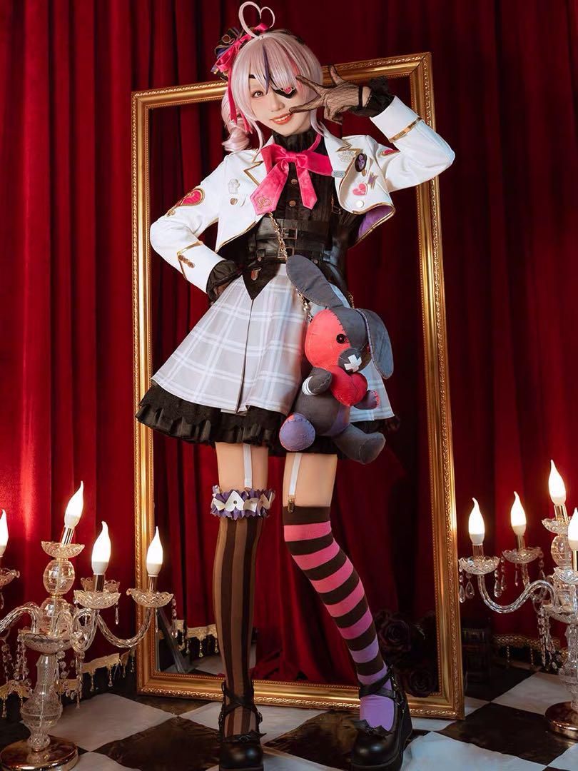 ピンクメイド服 ヘッドドレス付 ゆめかわガール ピンクメイド服