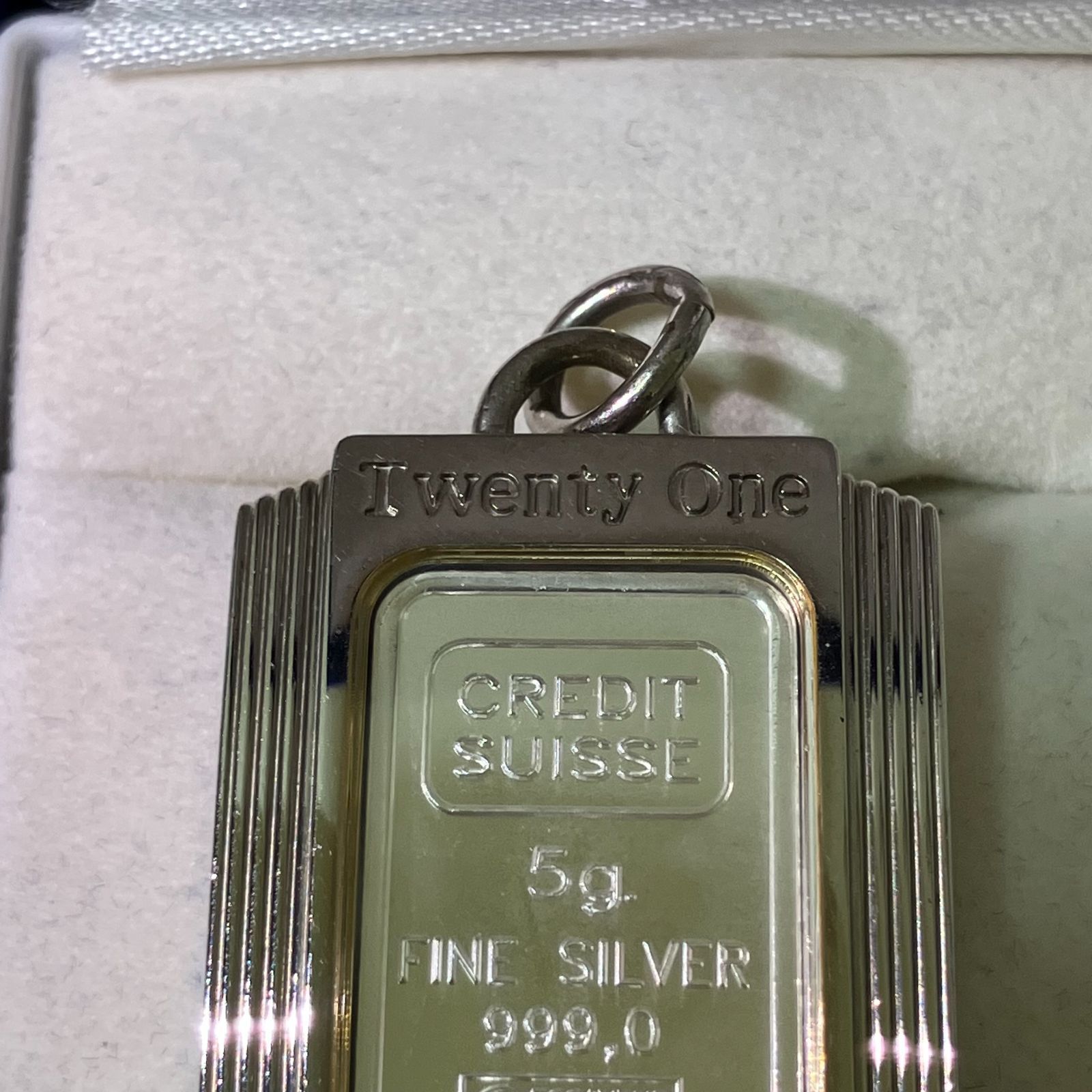 Silver999 / 5g シルバーインゴット ペンダントトップ 163M5 Silver999 / 5g シルバーインゴット ペンダントトップ 163M5