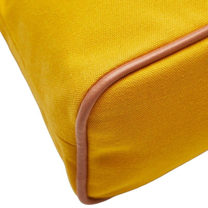 エルメス ボリードポーチ30 ポーチ 小物入れ イエロー キャンバス  