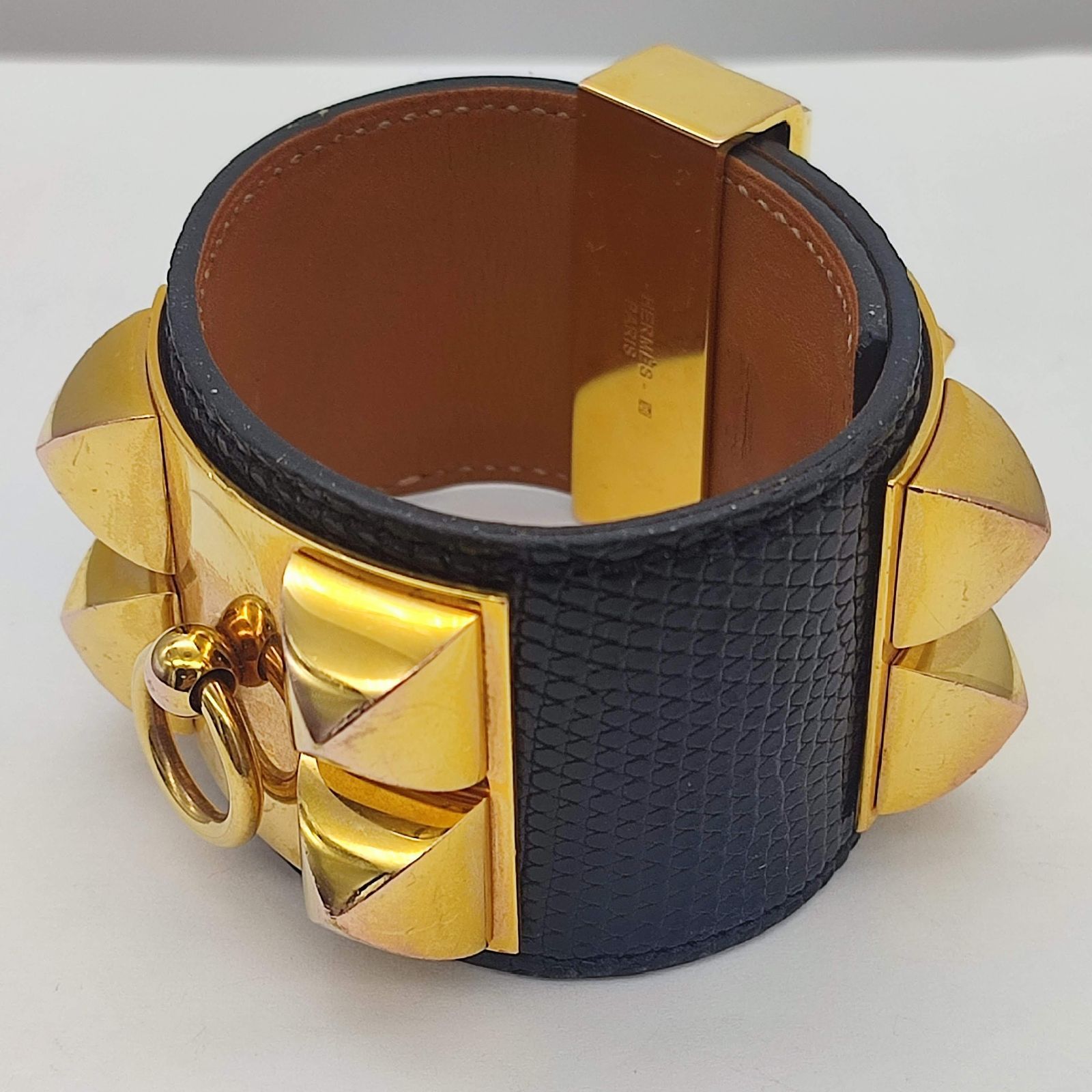 美品】Hermes エルメス コリエドシアン バングル リザード