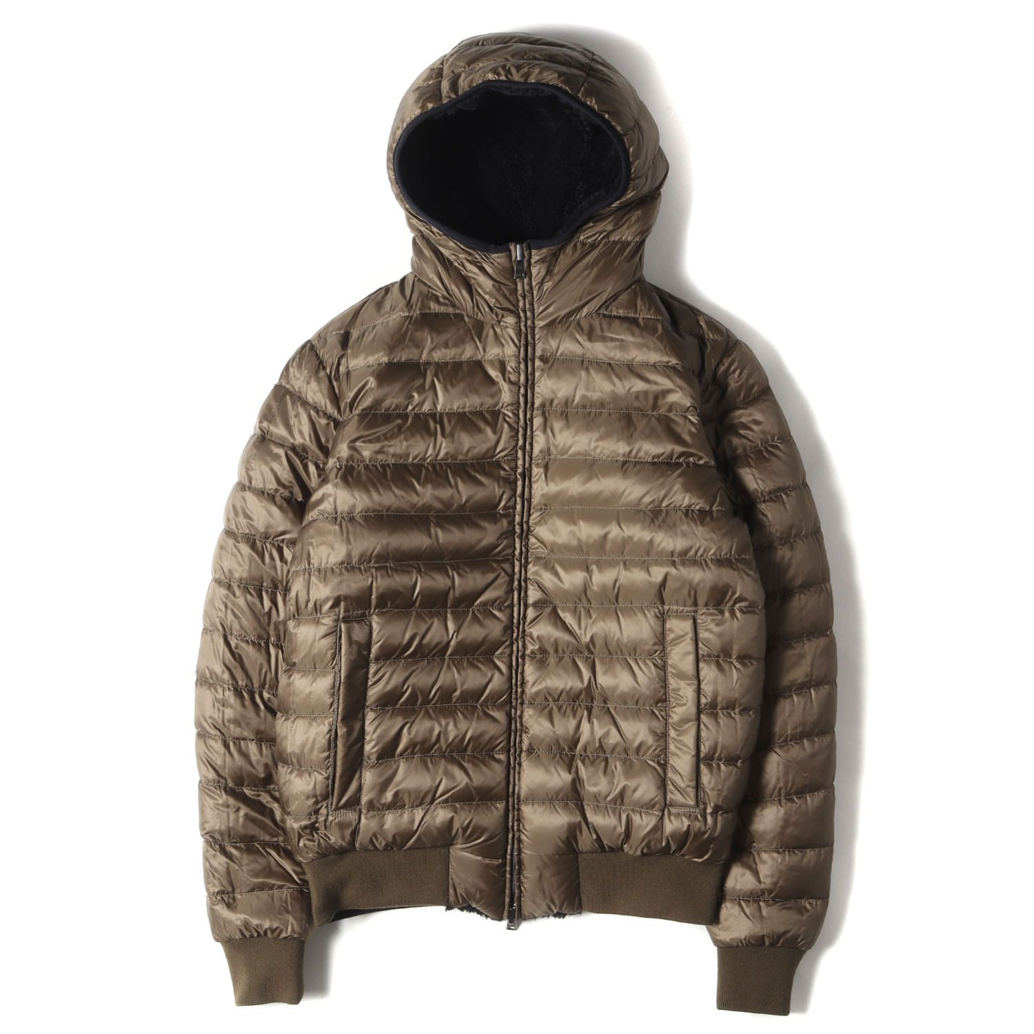 Herno ヘルノ　リバーシブル　オイル引き　コート HERNO ヘルノ レディース コート REVERSIBLE LONG PARKA