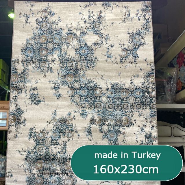 秋のお買得セール中! ラグ 3畳 トルコ製 高級 豪華 上品 絨毯 じゅうたん 160×230cm カーペット 長方形 ペルシャ絨毯 風 柄 グリーン ベージュ 大きいサイズ 送料無料 おしゃれ リビング 寝室 春夏秋冬 引っ越し 新生活 ソファマット エ