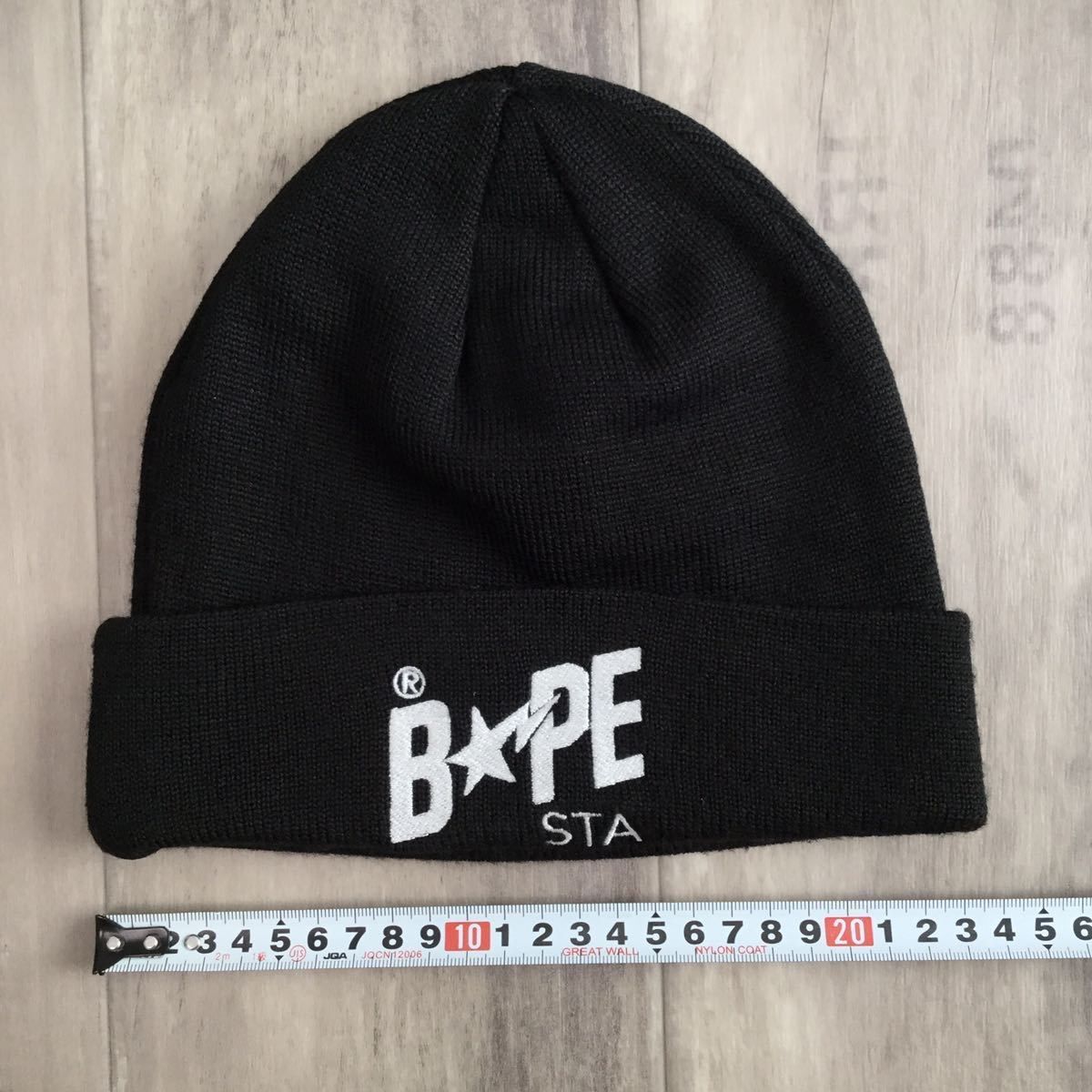 Bape ニット帽 ビーニー ブラック-