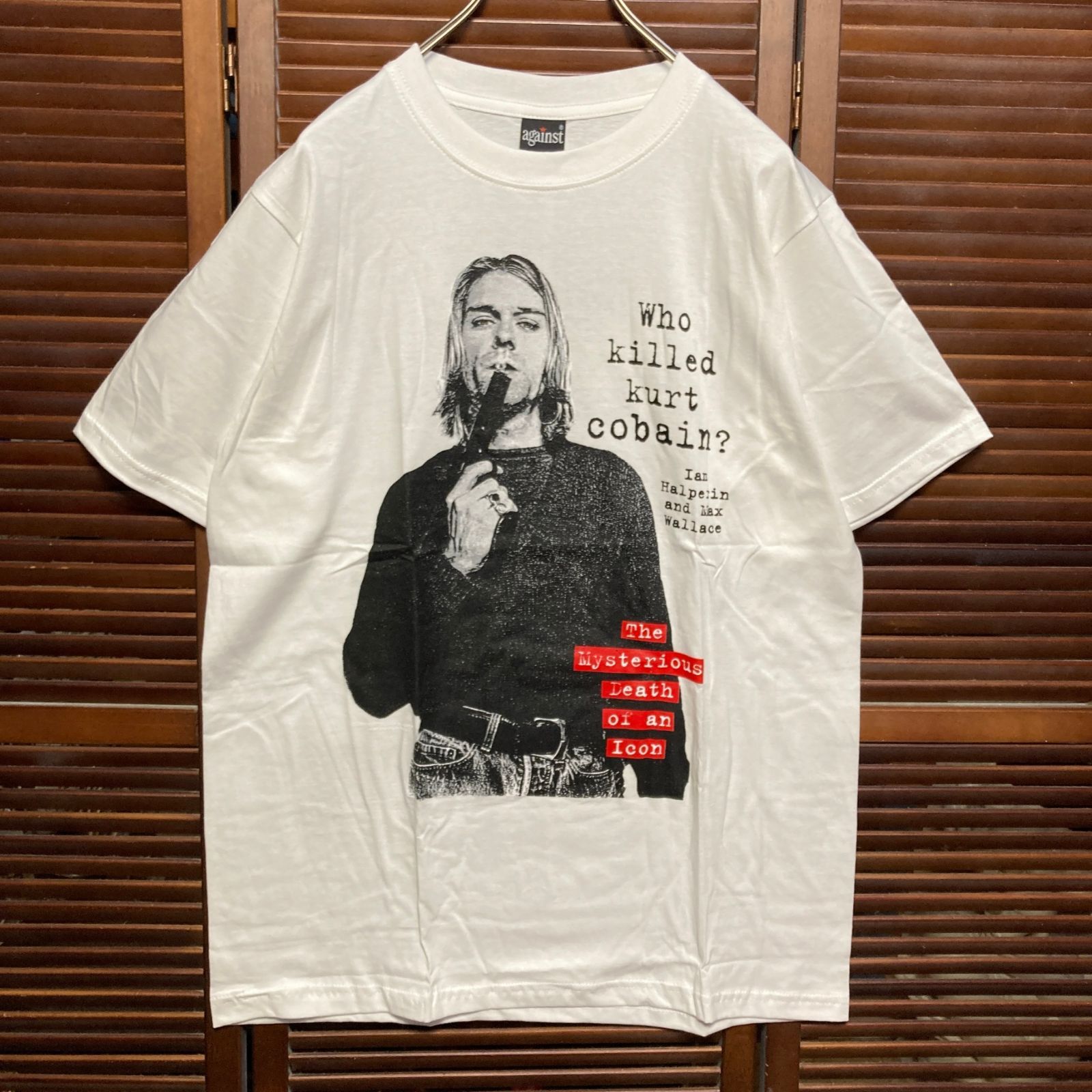 カート コバーン ニルバーナ NIRVANA 白 バンド Tシャツ tee
