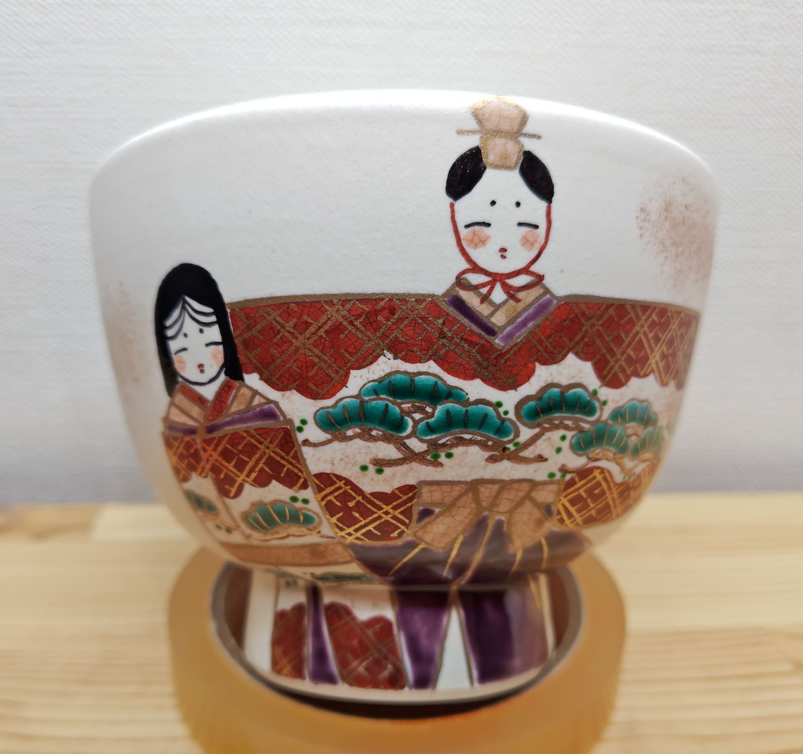 逢絢亭・新品】茶道具 茶碗 京焼 乾山 八ッ橋 壱休窯 共箱入り 送料込