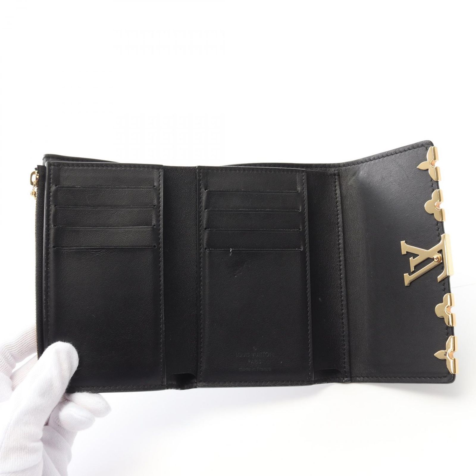 4ie5242】ルイヴィトン 三つ折り財布/トリヨン/ポルトフォイユ 