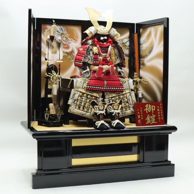 五月人形甲冑平飾りセット 鎧平飾り五月人形セット (70cmx52cmx82cm)【送料無料】 – 大野屋