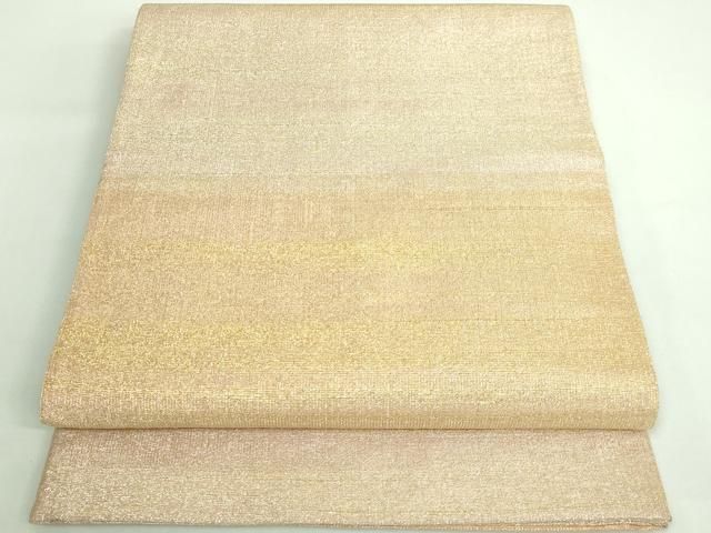 平和屋本店□極上 桝屋高尾 ねん金綴錦 全通柄袋帯 段霞文 金糸