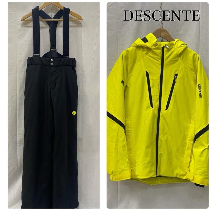 DESCENTE デサント その他ウェア 中綿スノーウェア HEAT NAVI セットアップ 上下セット yellow M