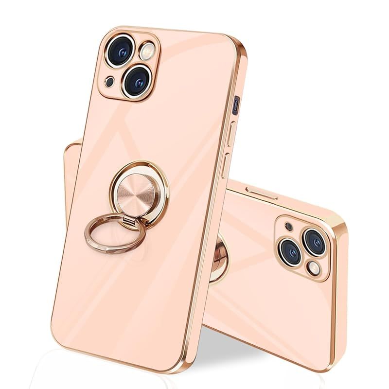 danliangqifei iPhone 13 mini ケース リング 耐衝撃 360°回転