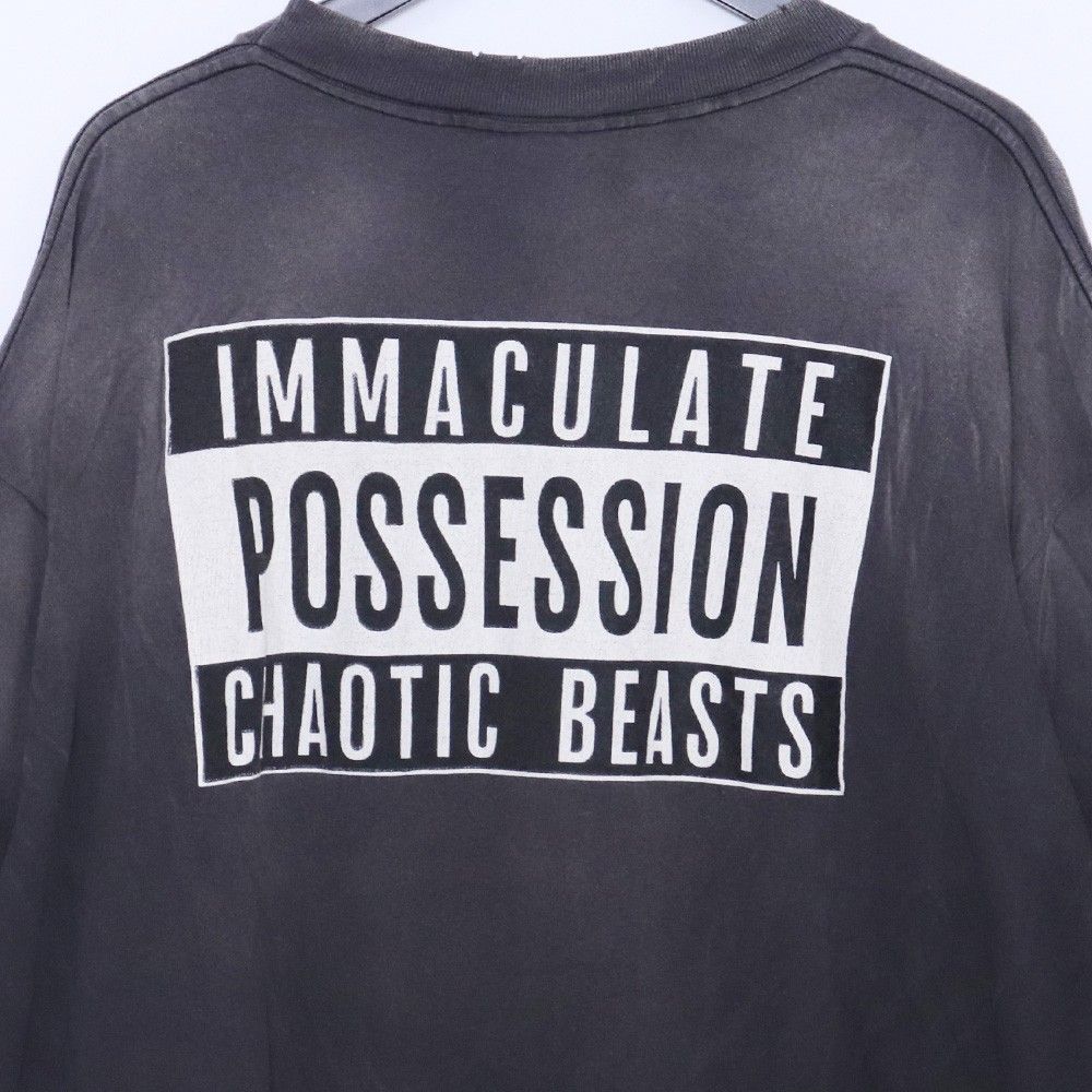 未使用 SAINT MICHAEL CP_SS TEE SMILE BLACK XXLサイズ