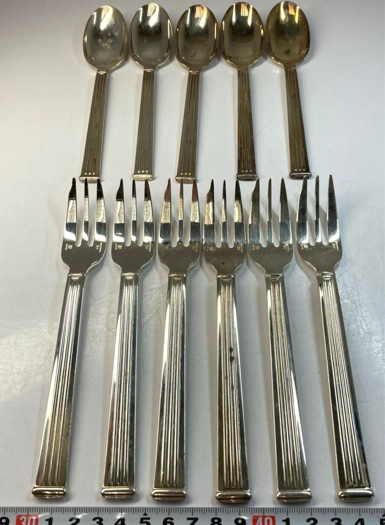 クリストフル トリアッドスプーン|フォーク11本 457g 東Y6-0311