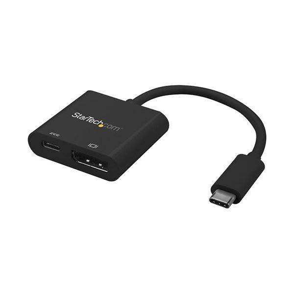 StarTech.com USB TypeC-DisplayPort 変換ディスプレイアダプタ USB PD対応 4K 60Hz対応ブラック CDP2DPUCP 1個