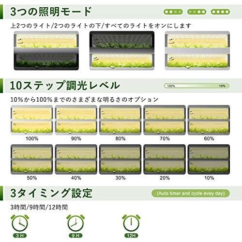 植物育成ライトLED 4本×3個 | mdh.com.sa