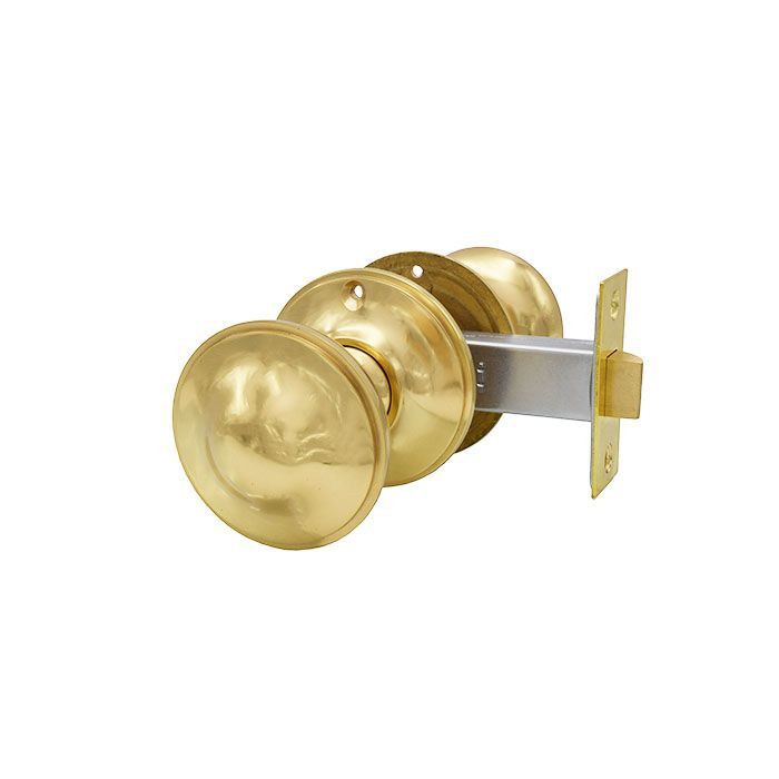 真鍮製ドアノブ ラッチ付き ヴィクトリアンラウンド