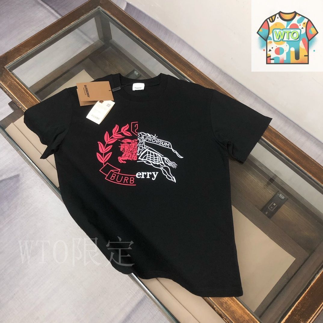 ★BURBERRY★2025SS 新作★B クレスト 半袖 Tシャツ★2色 今日特価】Burberry 2025SS Checkered B - letter Short