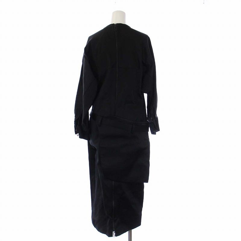 フェンディ ワンピース ロング丈 7分袖 40 黒 FDB707AIDE