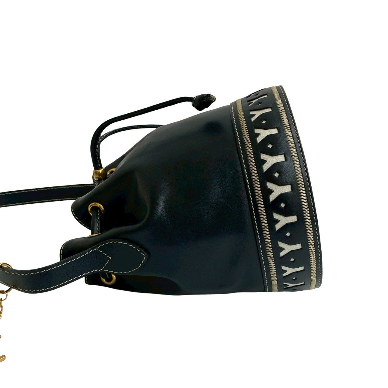極 美品 YVES SAINT LAURENT イヴ サンローラン YSL ロゴ 金具