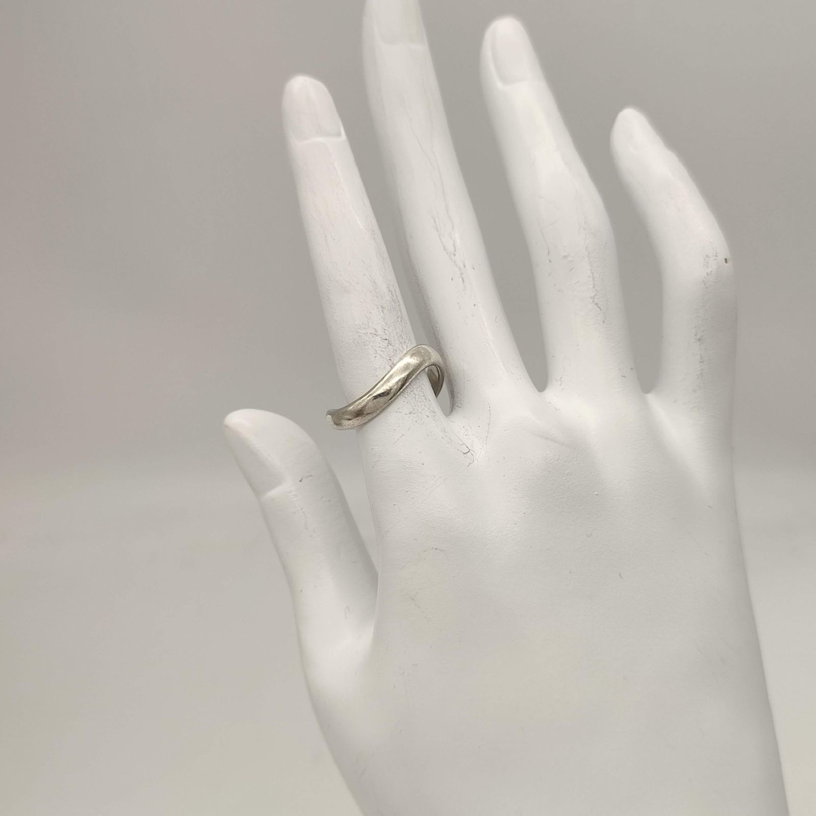 美品】ウェーブデザインリング √4 SILVER シルバー925 13号