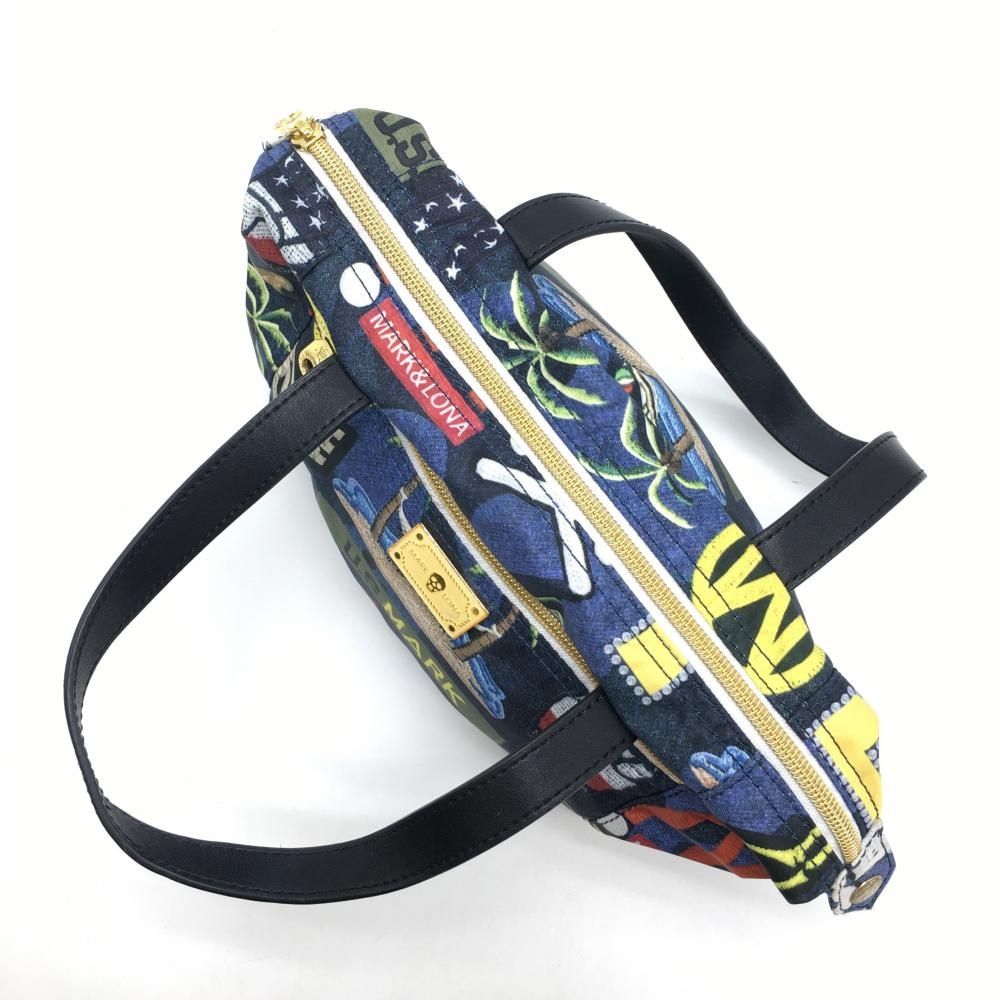 カートバッグ ネイビー×マルチ