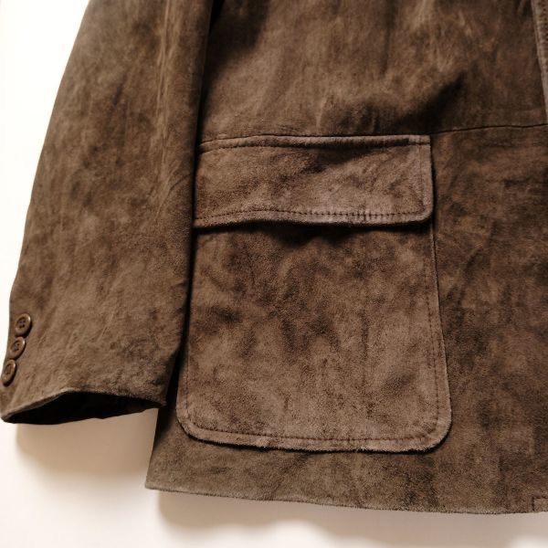 00's エディーバウアー 3つボタン ピッグスキン・スエード テーラード