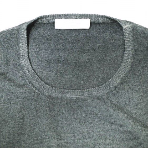 Costanza コスタンザ イタリア製 27ゲージウール 細リブクルーネック