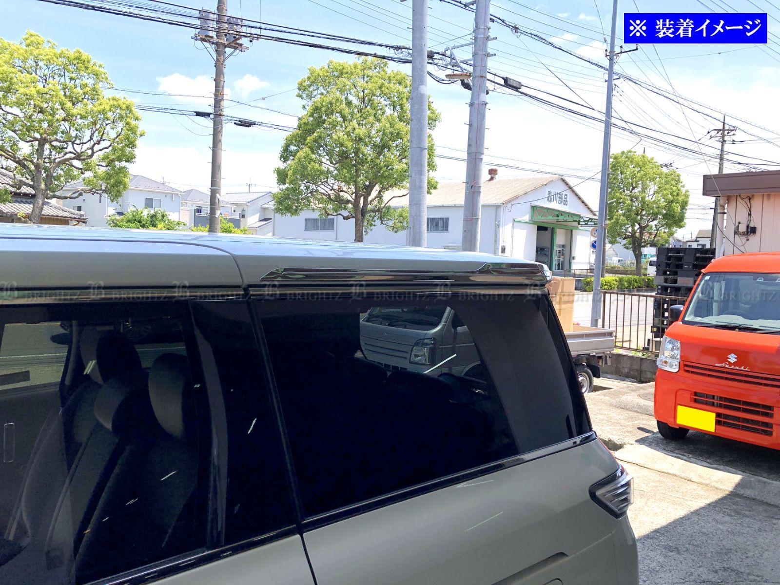 エルグランド E52 超鏡面ステンレスメッキルーフモール 4PC FFCRYSTALESIA_COM