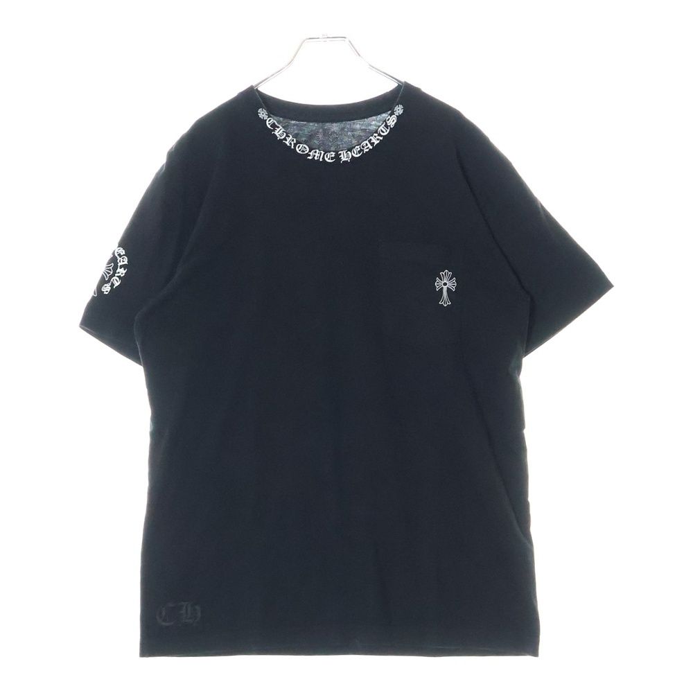CHROME HEARTS (クロムハーツ) NECK LOGO BACK CRS S/S TEE