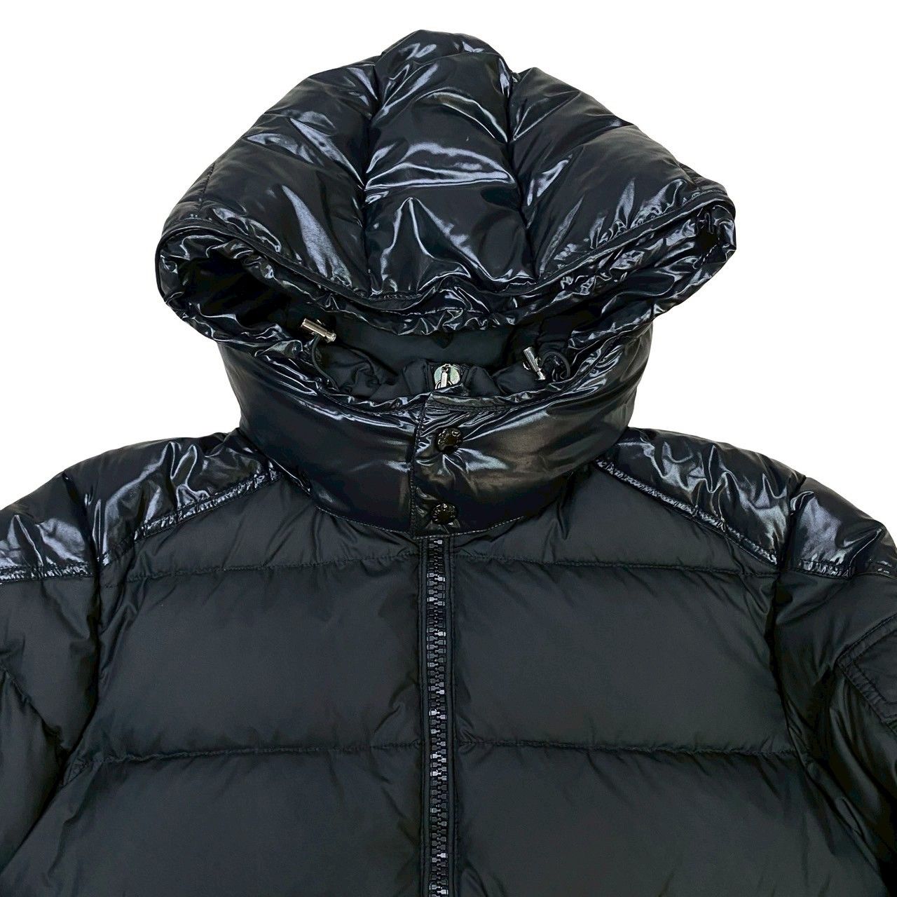 極美品 MONCLER ナイロンジャケット ロゴ 確実正規品 極 美品 希少品 MONCLER モンクレール ロゴ ナイロン ダウン