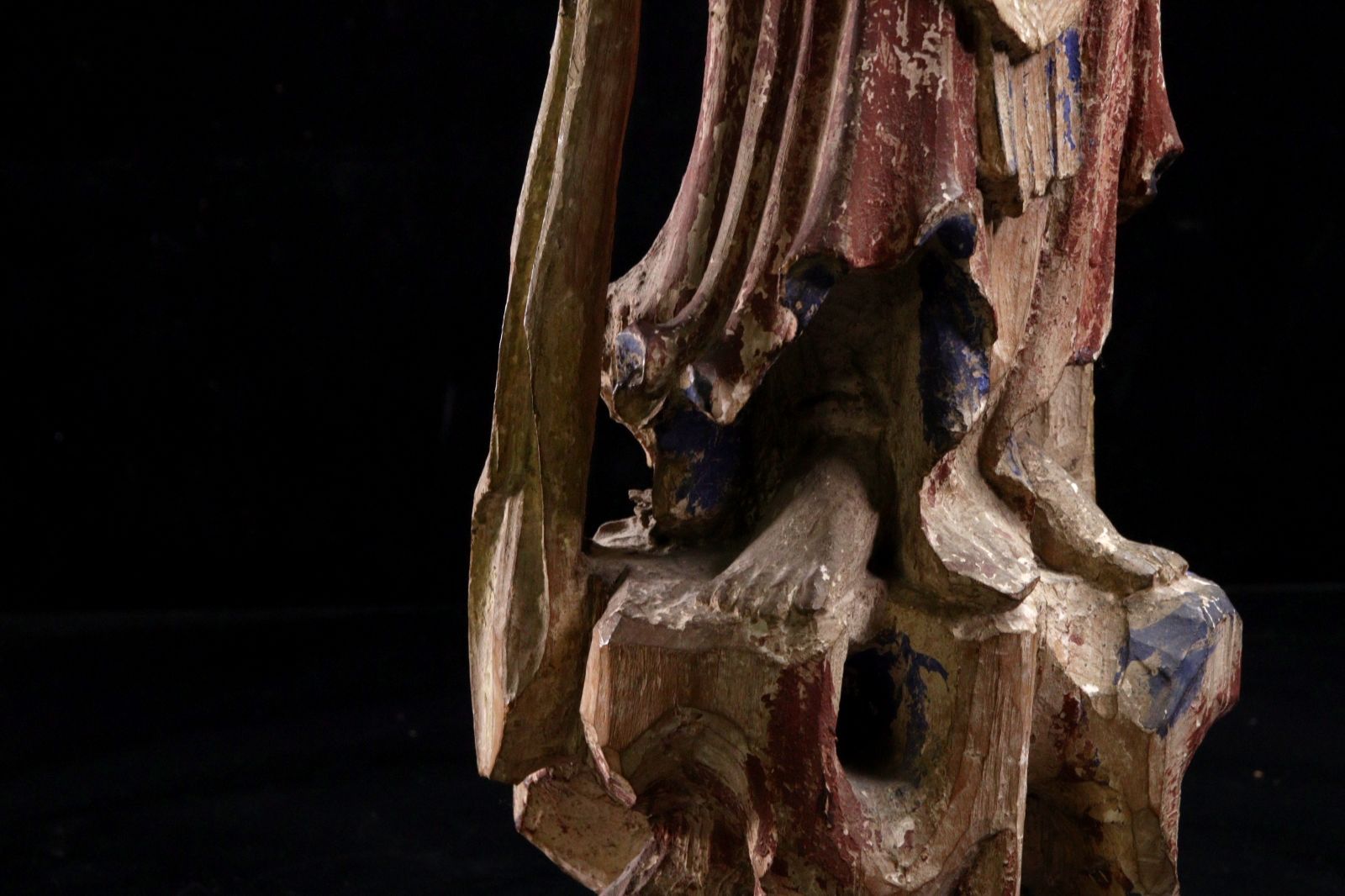 煎茶道具 木彫 瓢箪形 大匙 勺 柄杓 黒檀箱入 C R6590 舜園 朱泥桜紋