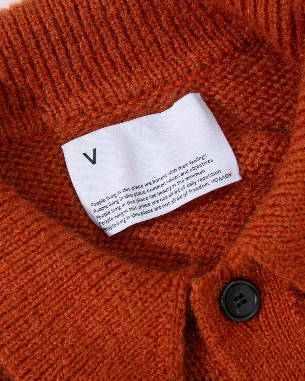 VOAAOVヴォアーブ　モヘアニットブルゾンカーディガン　クロ VOAAOVヴォアーブ モヘアニットブルゾンカーディガン クロ VOAAOV