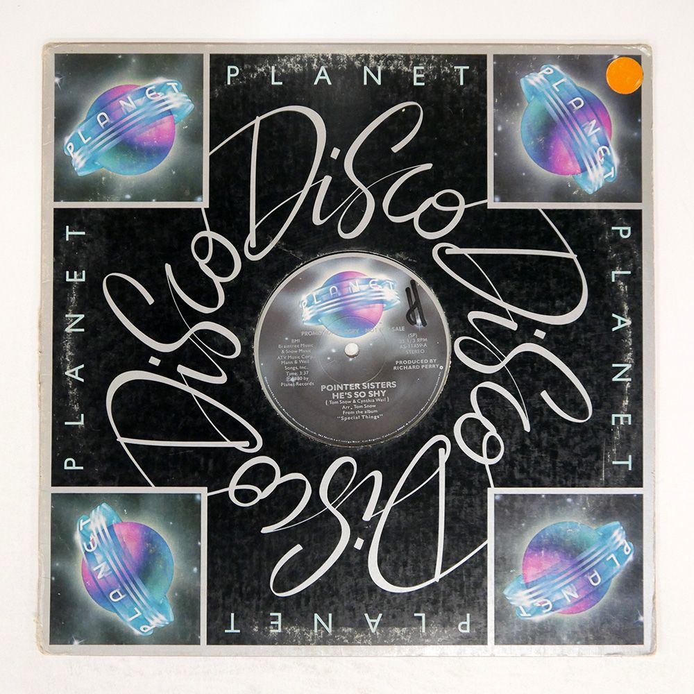 見本盤 US盤 POINTER SISTERS/HE'S SO SHY/PLANET AS11459 12