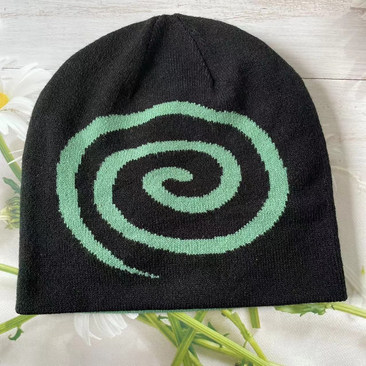 帽子 GuruGuruBeanie (Black&Mint Reversible) メルカリ