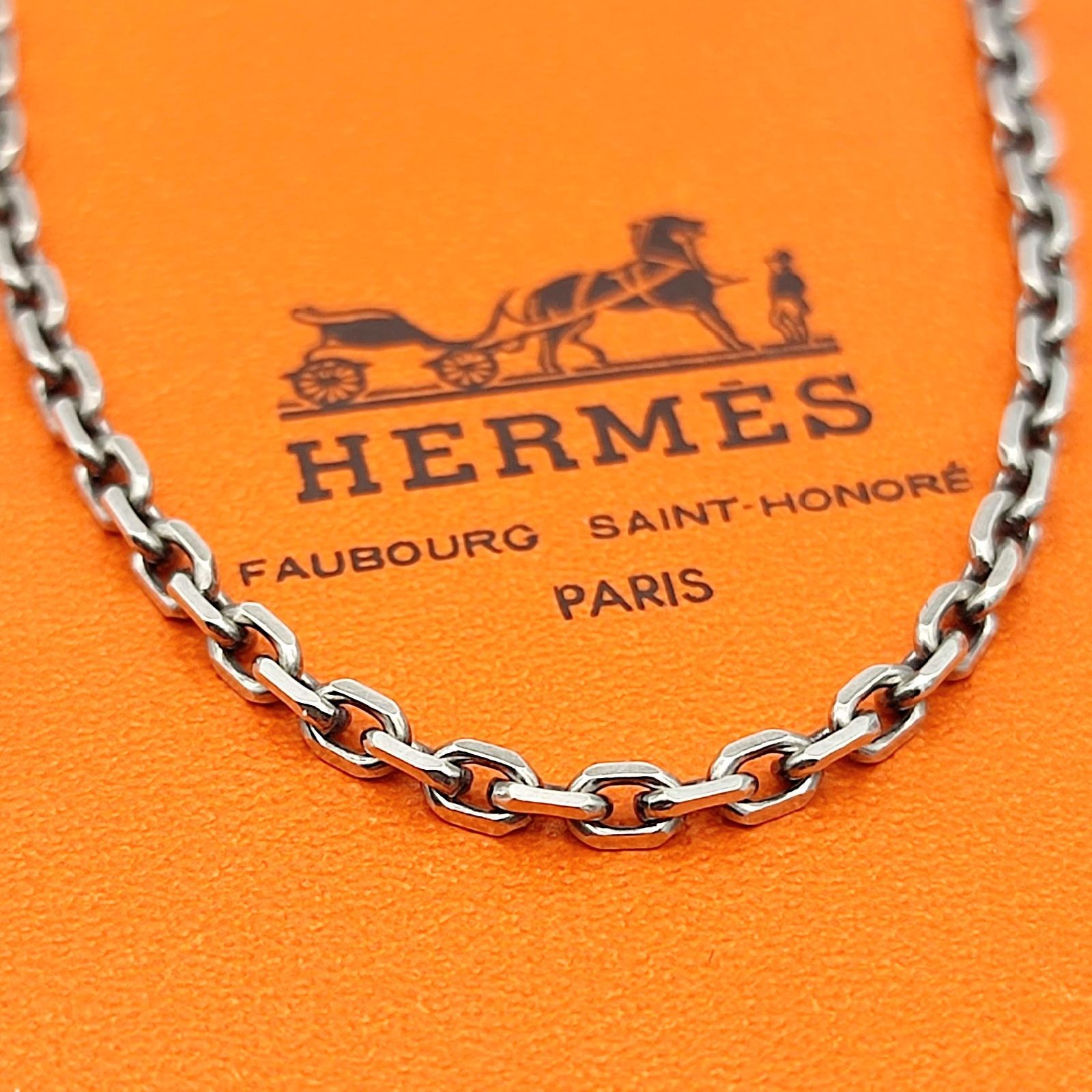 HERMES エルメス チェーンネックレス SILVER シルバー925 50㎝