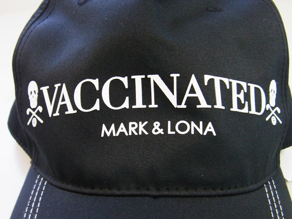 マーク&ロナ☆アイアンスカルワクチンキャップ 黒 Vaccinated Cap 