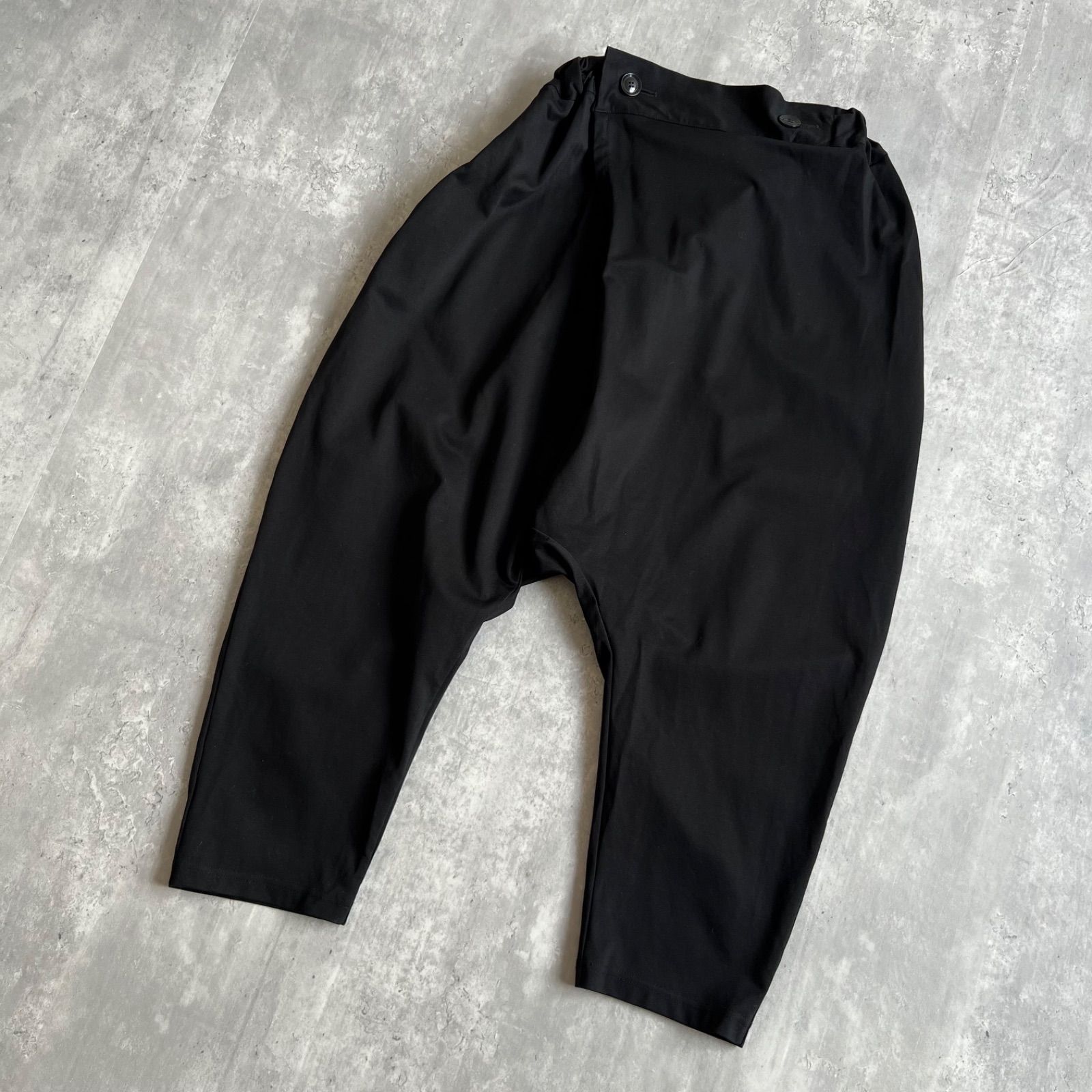 LIMI feu リミフゥ ヨウジヤマモト ラップサルエルパンツ ブラック Sサイズ LO-T 30-050