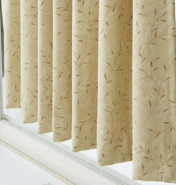 ドレープカーテン　TD460　プチリーフ　ベージュ　150×178 ドレープカーテン TD460 プチリーフ \u2013 大一商事コーポレートサイト