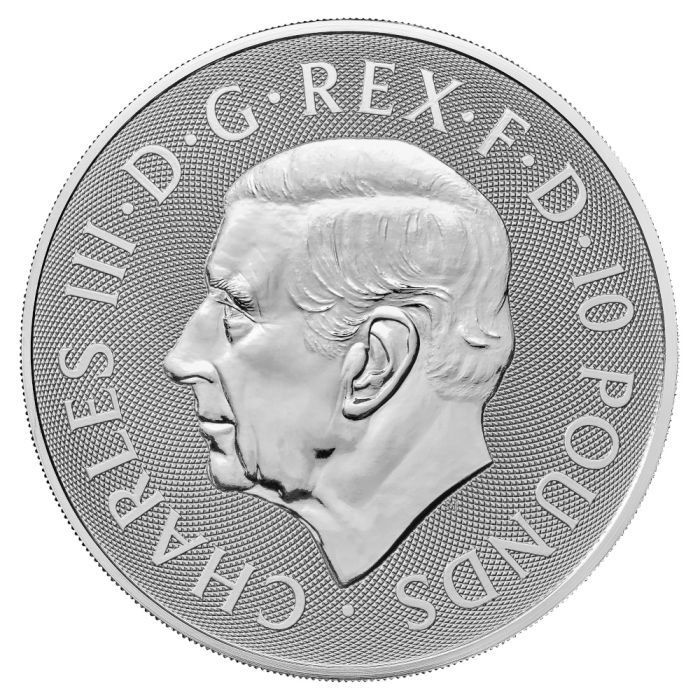 2023年イギリス \"ロイヤルチューダービースト・クラレンスの雄牛 2オンス銀貨 2023年イギリス /