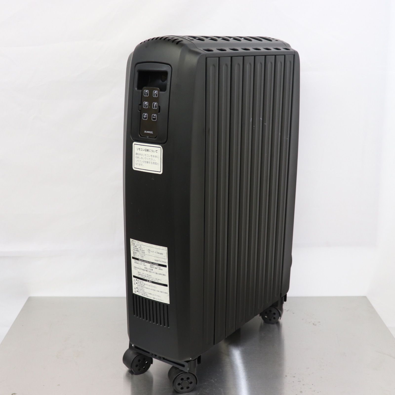 未使用 SUNRIZE オイルヒーター zz001-bk モダンデコ 美品】AND DECO モダンデコ オイルヒーター zz001-bk マットブラック