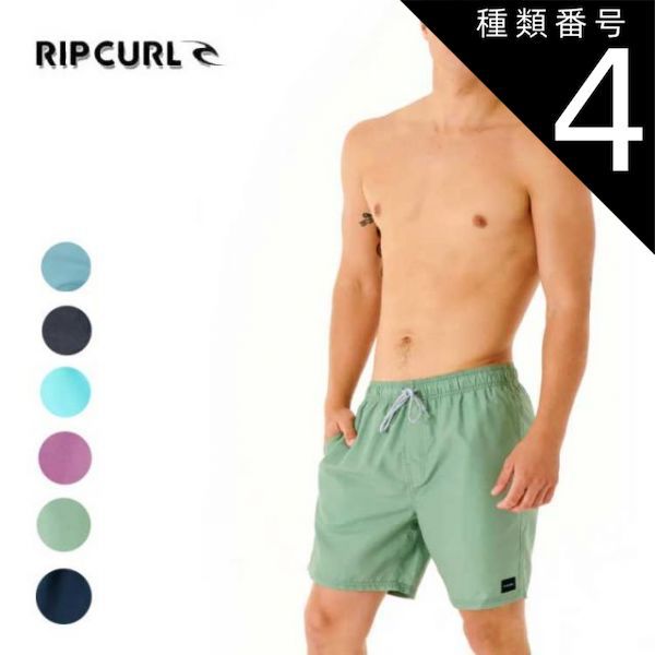 種類4：BLACK/L 【RIPCURL/リップカール】CBOCY9 MENS BONDI VOLLEY ボードショーツ トランクス ウエストゴム 夏 メンズ 水着