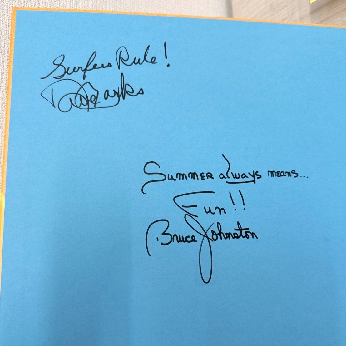 直筆サイン入り】 【未使用品】 The Beach Boys 『Made in California